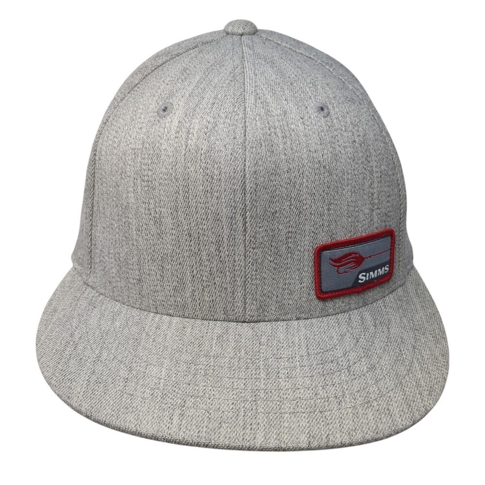 Simms Patch Snapback Hat Gray One Size Adjustable… - image 1